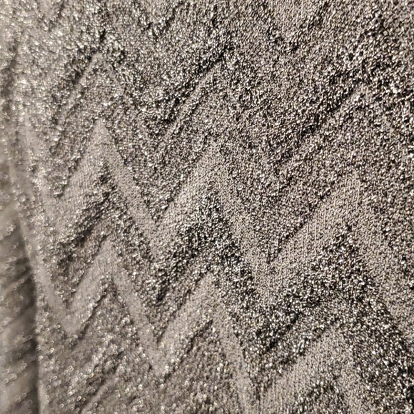 LuLaRoe Metallic Silver Lg Sarah Cardigan - Picture 3 of 5